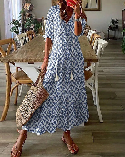 Aira - Elegantes Boho-Kleid mit Bauchabdeckung