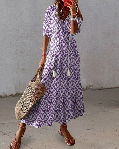 Aira - Elegantes Boho-Kleid mit Bauchabdeckung