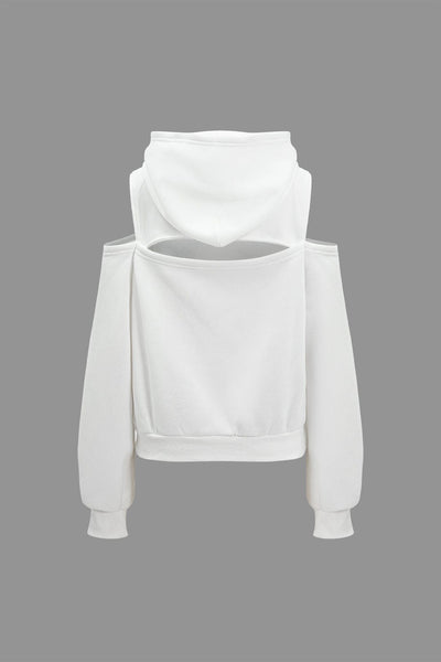 Evangeline | Sportliches Hoodie-Set mit Cut-Outs