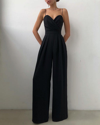 Alexandra | Frauen ärmelloser Jumpsuit mit hoher Taille