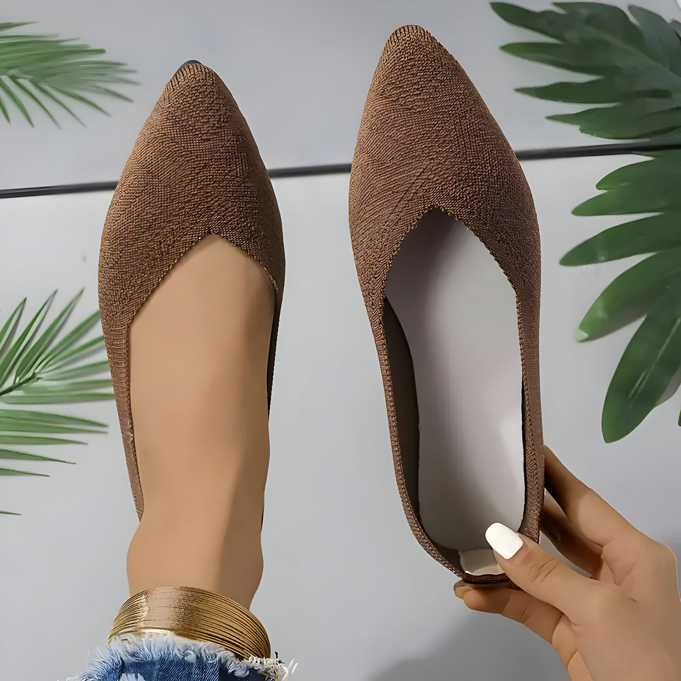 Laura | Flache Schuhe für Frauen aus Strick
