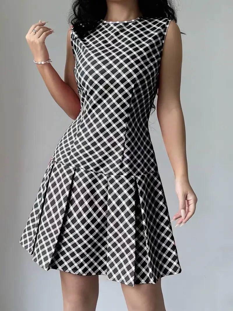 Marlena | Lässiger Chic, elegantes ärmelloses Kleid in A-Linie für Frauen