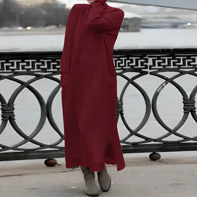 Agnes - Stilvolles und Bequemes Langkleid