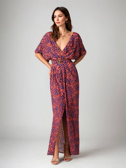 Selina | Sommerliches Wickel-Maxikleid