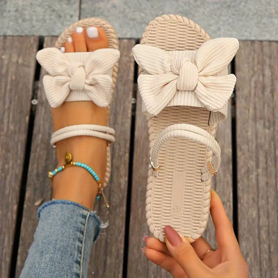 Chiara | Damen Flip Flops mit Schleifendekor