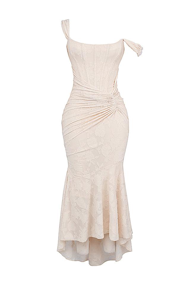 Abendkleid für Damen - Figurbetontes Midikleid mit Raffung für Hochzeiten