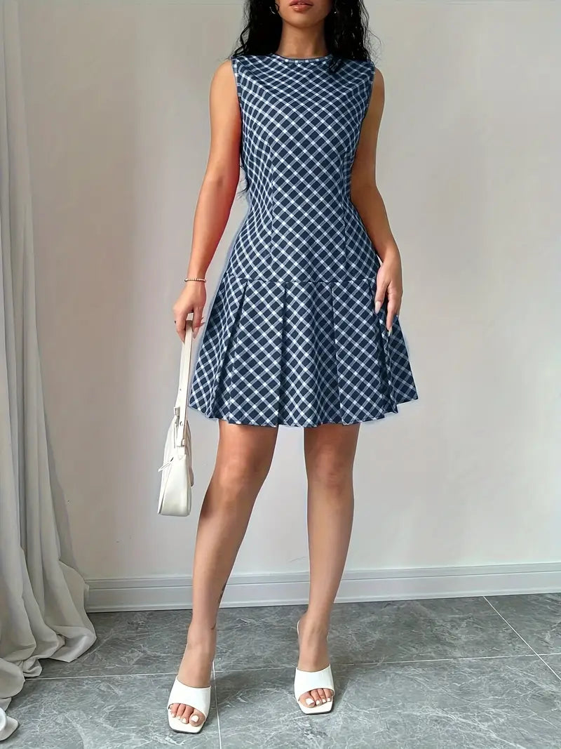 Marlena | Lässiger Chic, elegantes ärmelloses Kleid in A-Linie für Frauen