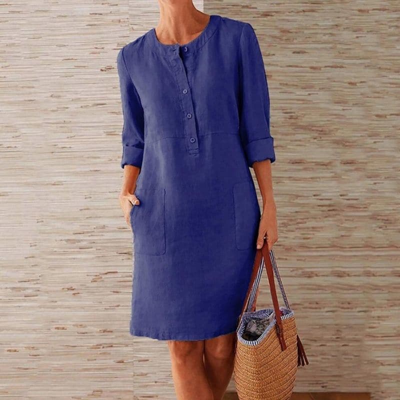 Leslie | Damen-Hemdkleid