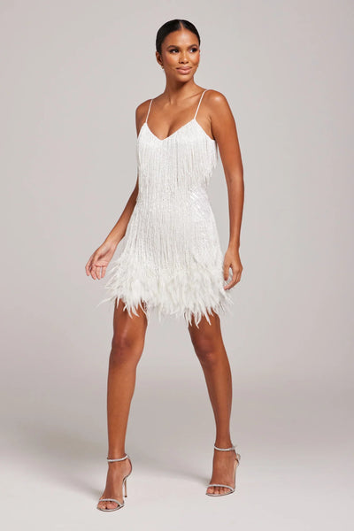 ALENA – FEDERBESATZ-PARTYKLEID