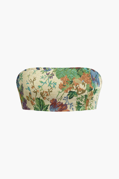 Theresia | Vintage-inspiriertes Zweiteiler-Set mit Blumenmuster