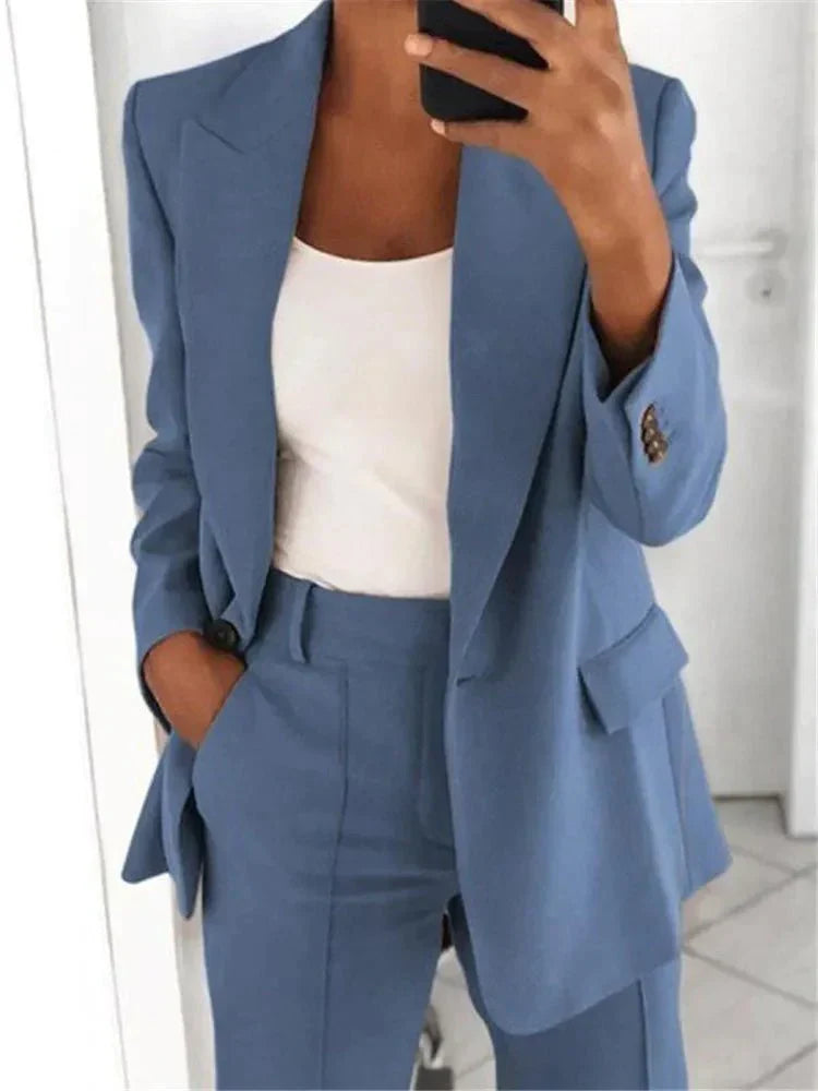 Amala - Elegantes Büro-Zweiteiler-Set für Damen