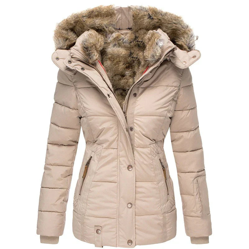 Zoë - Elegante Winterjacke mit Pelzfutter für Damen