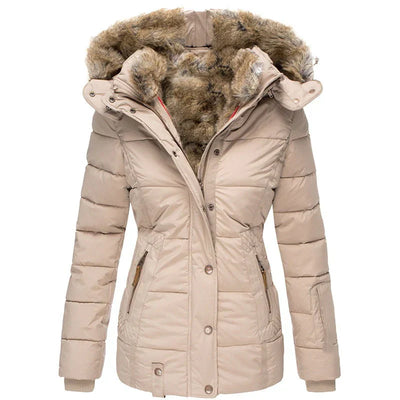 Zoë - Elegante Winterjacke mit Pelzfutter für Damen