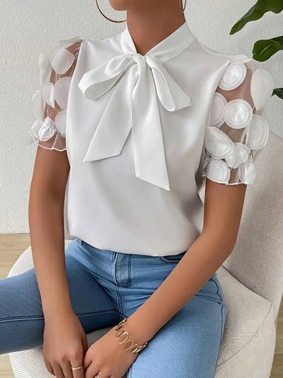 Felicia | Elegante Bluse mit Schleifenkragen für Damen