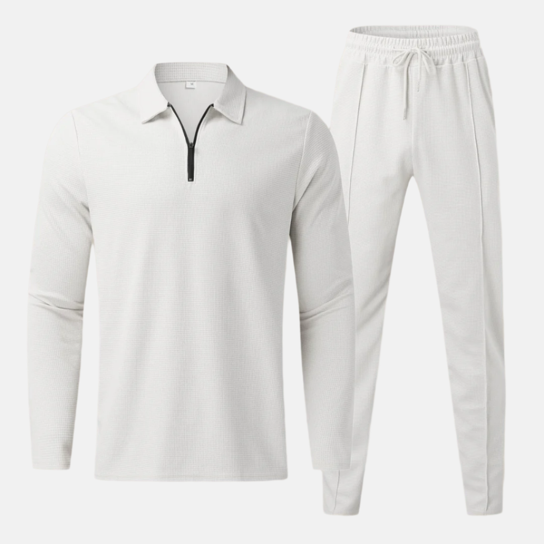 Zweiteiler für Herren - Stilvolles Poloshirt mit Jogger für den Sommer