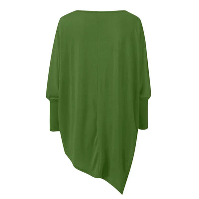 Adeline - Stylisches lässiges Herbst O-Ausschnitt Langarm Top für Frauen