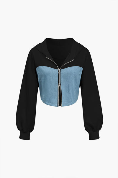 Hope | Sportliches Zweiteiler-Set mit Denim-Details