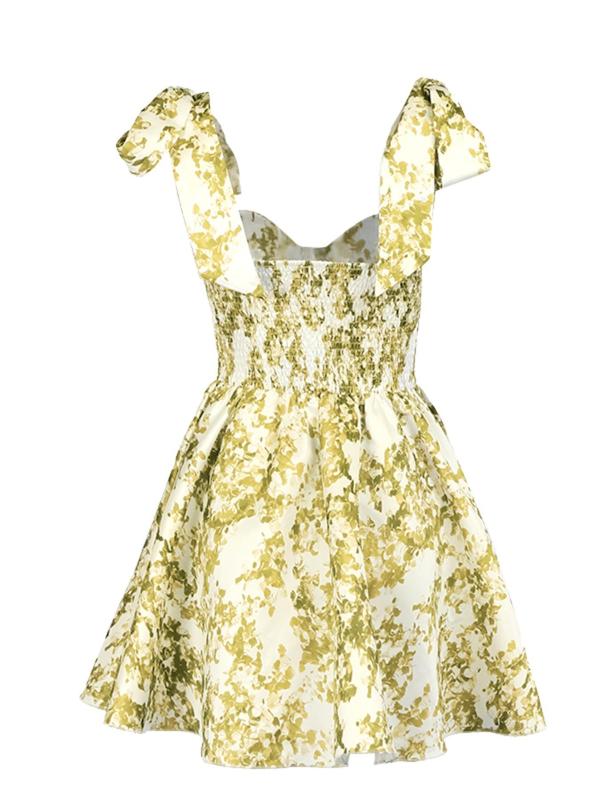 "Blütenkuss" – Elegantes Sommerkleid mit Rückenausschnitt & Schleifendetail