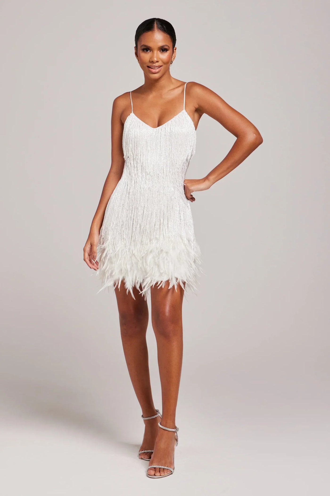 ALENA – FEDERBESATZ-PARTYKLEID