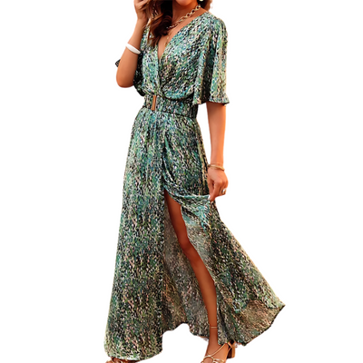 Selina | Sommerliches Wickel-Maxikleid
