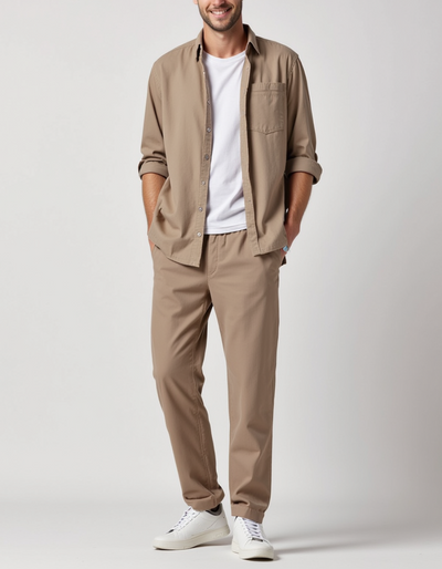 AIDEN - BEIGE ZWEITEILIGES SET