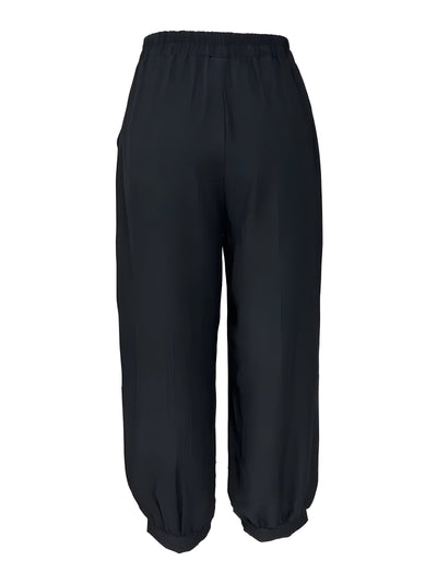 Zenaida | Schicke, floral bestickte Freizeithose für Frauen