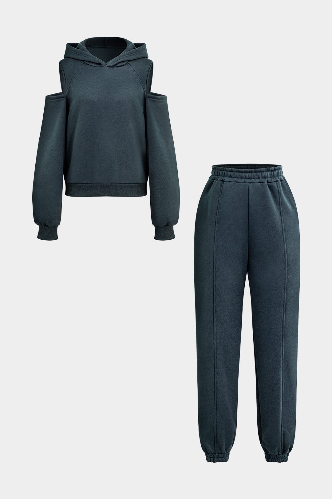 Evangeline | Sportliches Hoodie-Set mit Cut-Outs