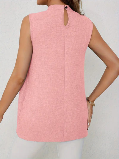 Rita | Mühelose Eleganz mit einer Solid Mock Neck Bluse
