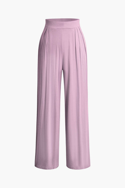 Lara | Elegantes Zweiteiler-Set mit Schleifen-Bandeau & Weitbein-Hose