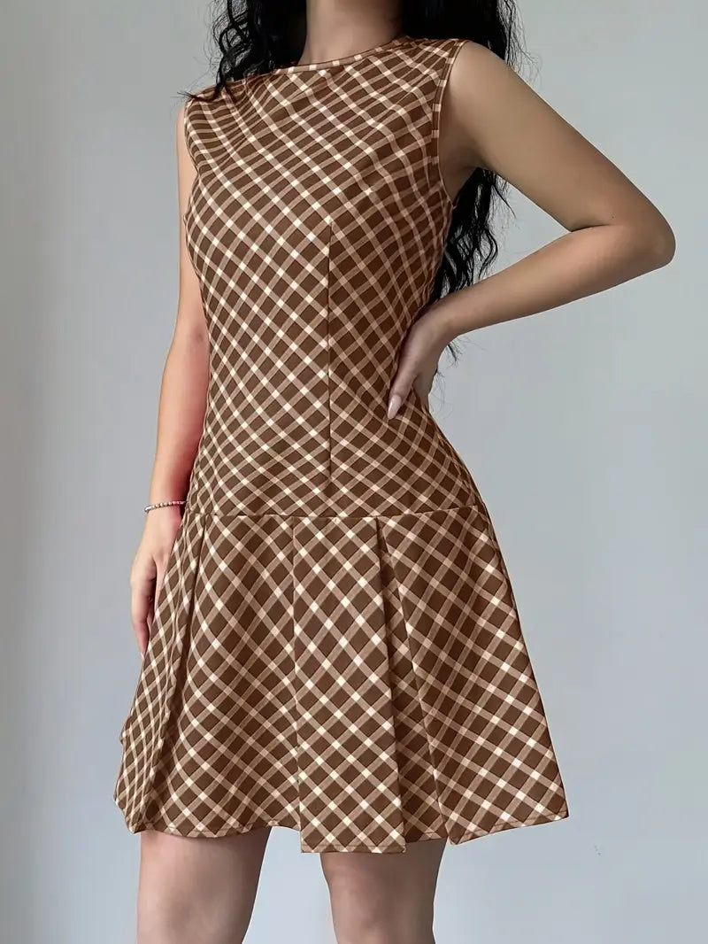 Marlena | Lässiger Chic, elegantes ärmelloses Kleid in A-Linie für Frauen