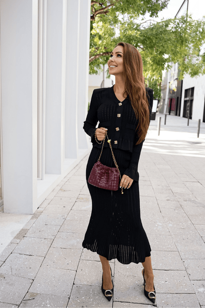 Victoria | Eleganter Strick-Zweiteiler – Klassische Eleganz für jeden Anlass