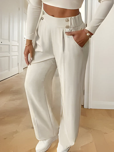 Jennifer | Elegante französisch inspirierte Hose mit geradem Bein