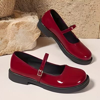 Mary Jane | Flache Schuhe im Preppy Style für Frauen