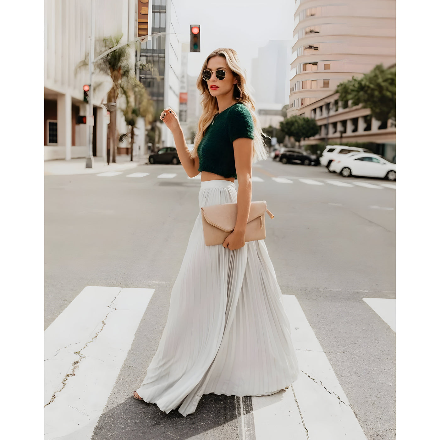 Viviana |  Damenmode Lässiger langer Rock