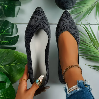 Laura | Flache Schuhe für Frauen aus Strick