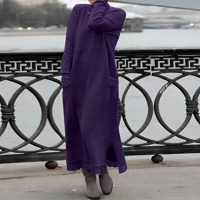 Agnes - Stilvolles und Bequemes Langkleid