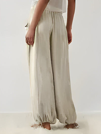 Madeline | Women'S Casual Solide Farbe Weites Bein Hosen