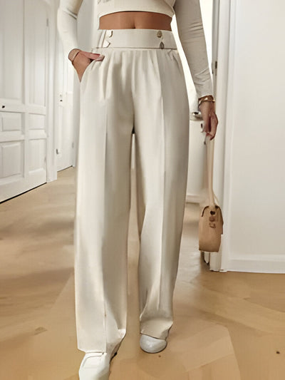 Jennifer | Elegante französisch inspirierte Hose mit geradem Bein