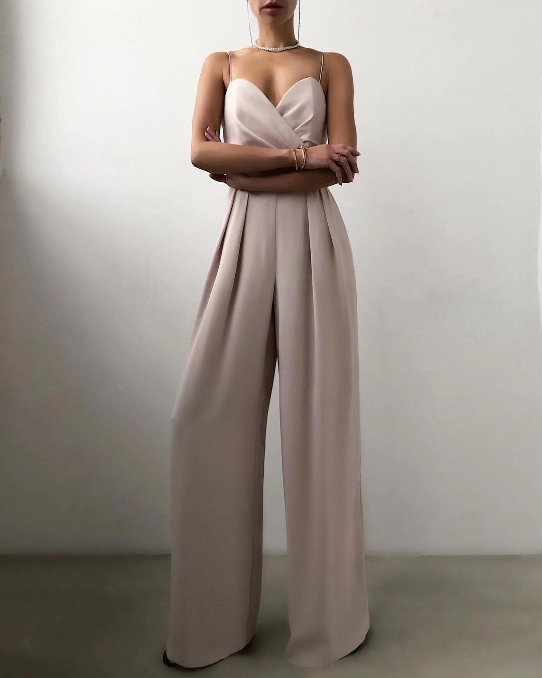 Alexandra | Frauen ärmelloser Jumpsuit mit hoher Taille