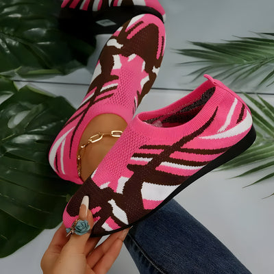 Kiana | Flache Schuhe mit Camouflage-Muster für Frauen