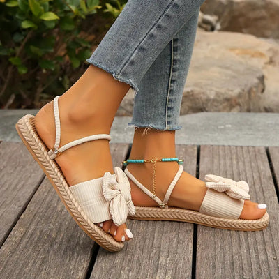 Chiara | Damen Flip Flops mit Schleifendekor