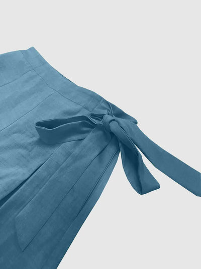 Hilma | Mühelos schicke Hose mit Bindeband und weitem Bein