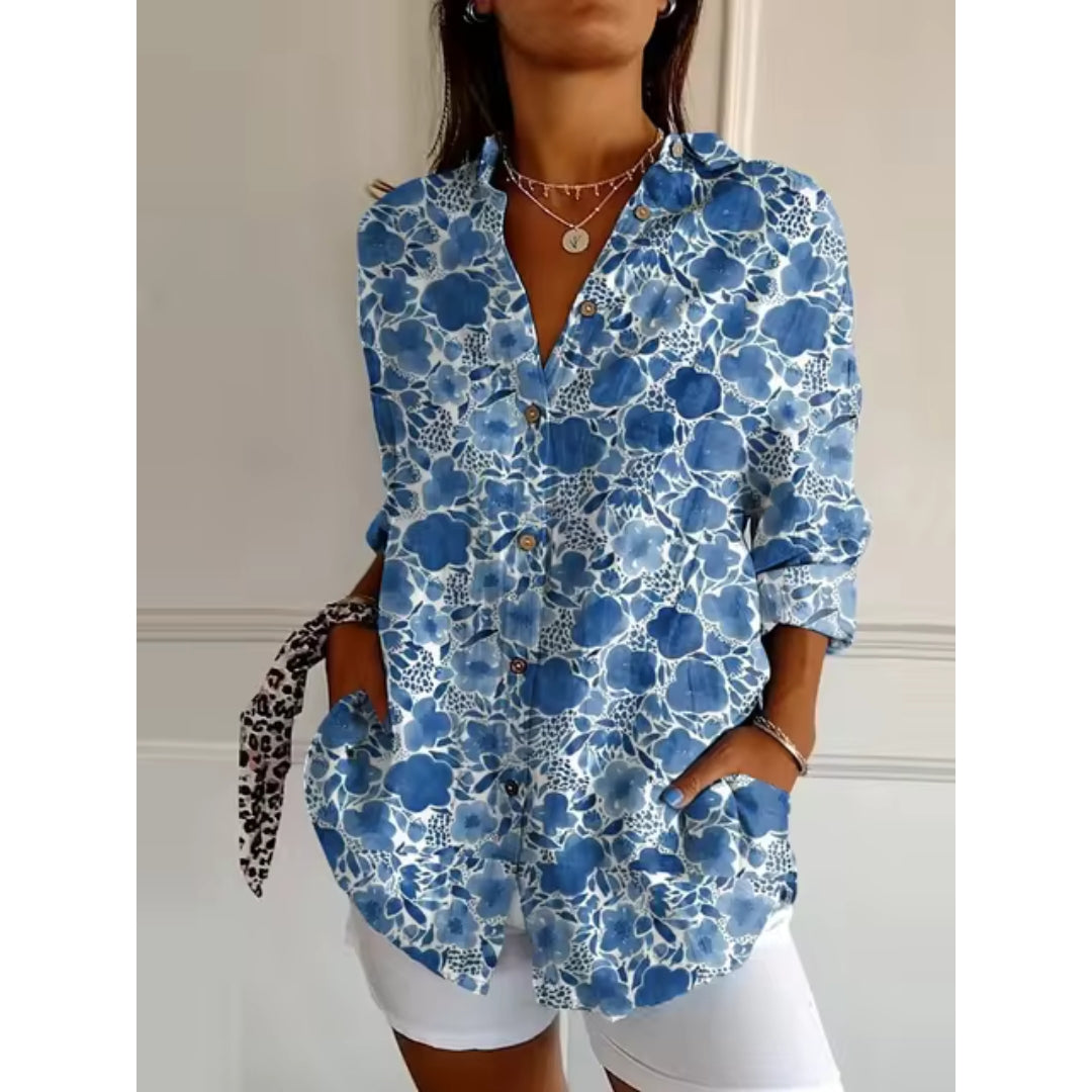 Alexandra - Bedruckt Klassische Bluse