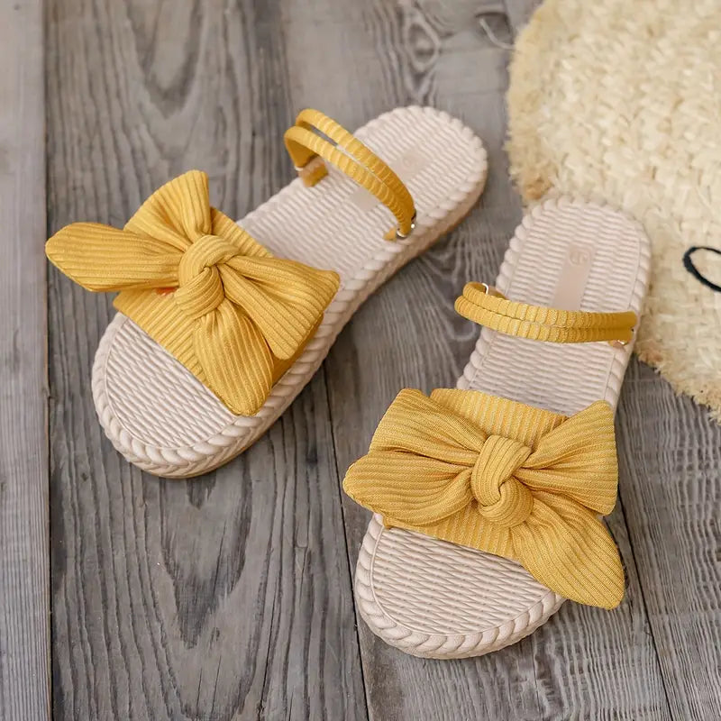 Chiara | Damen Flip Flops mit Schleifendekor