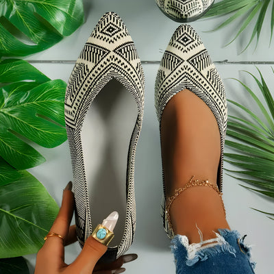 Laura | Flache Schuhe für Frauen aus Strick