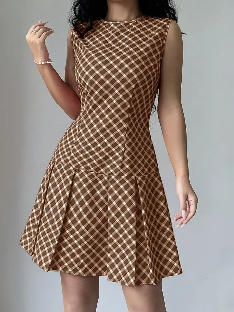 Marlena | Lässiger Chic, elegantes ärmelloses Kleid in A-Linie für Frauen