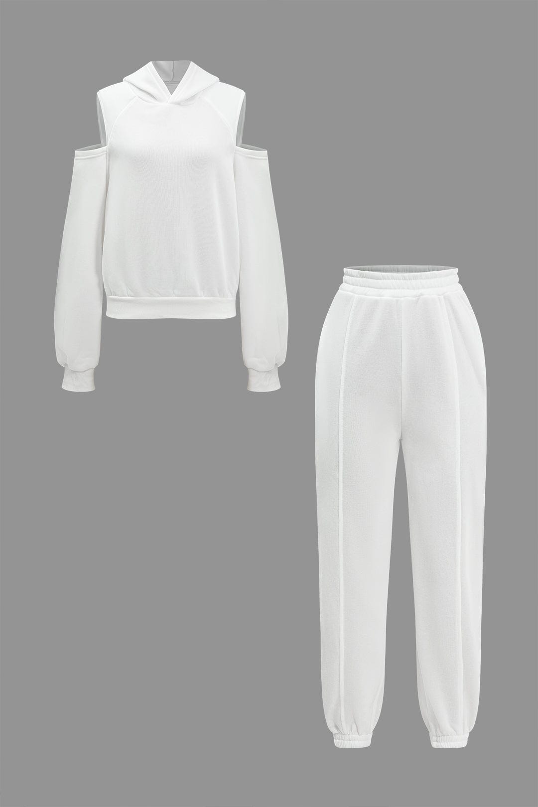 Evangeline | Sportliches Hoodie-Set mit Cut-Outs