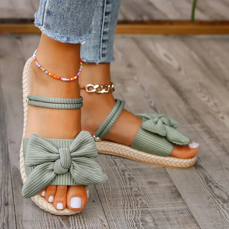 Chiara | Damen Flip Flops mit Schleifendekor