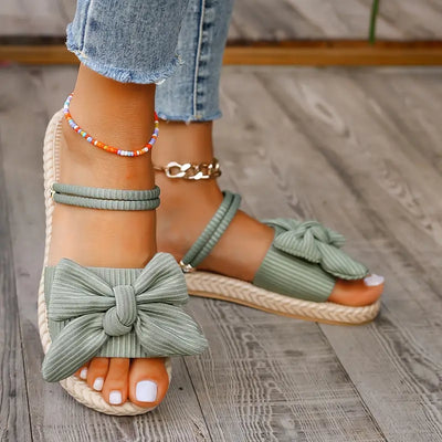 Chiara | Damen Flip Flops mit Schleifendekor