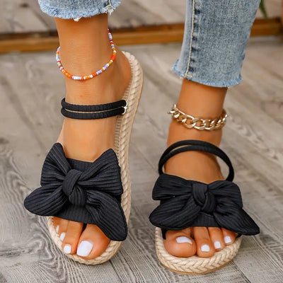 Chiara | Damen Flip Flops mit Schleifendekor